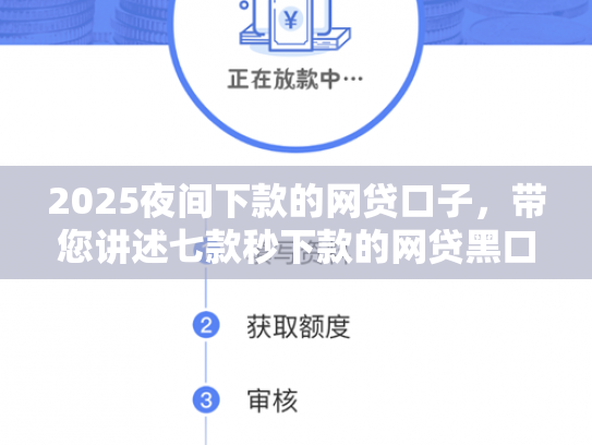 2025夜间下款的网贷口子，带您讲述七款秒下款的网贷黑口子