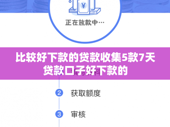 比较好下款的贷款收集5款7天贷款口子好下款的