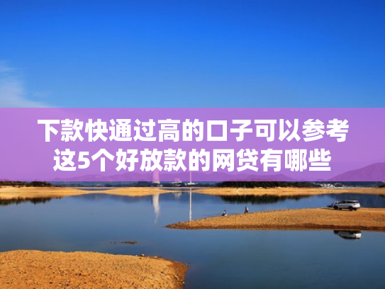 下款快通过高的口子可以参考这5个好放款的网贷有哪些