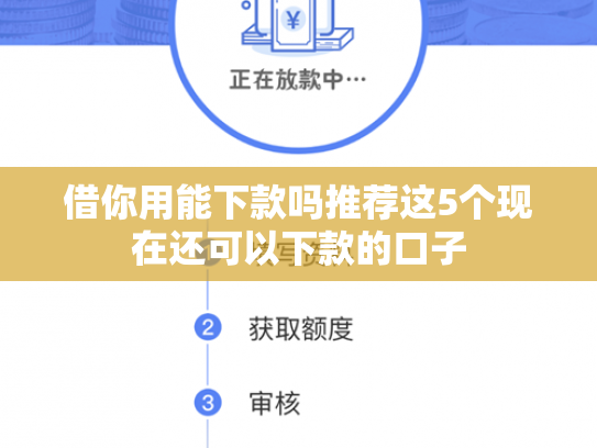 借你用能下款吗推荐这5个现在还可以下款的口子