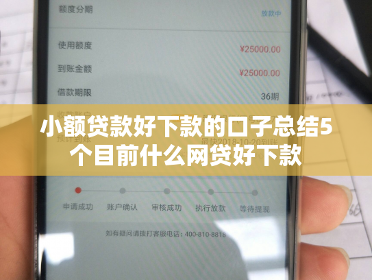 小额贷款好下款的口子总结5个目前什么网贷好下款