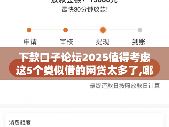 下款口子论坛2025值得考虑这5个类似借的网贷太多了,哪些容易下款安全可靠