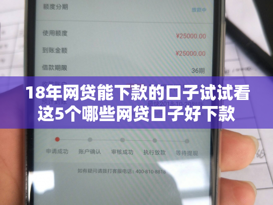 18年网贷能下款的口子试试看这5个哪些网贷口子好下款
