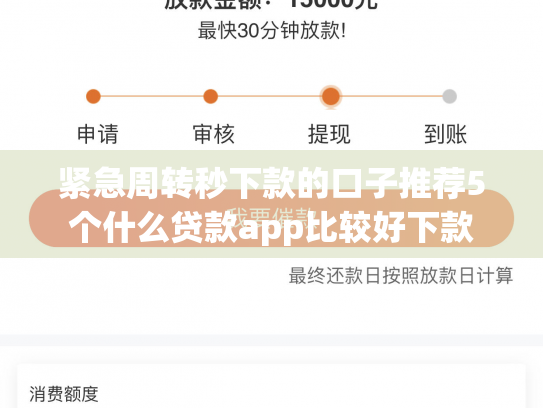紧急周转秒下款的口子推荐5个什么贷款app比较好下款