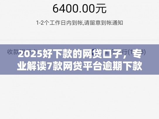 2025好下款的网贷口子，专业解读7款网贷平台逾期下款口子