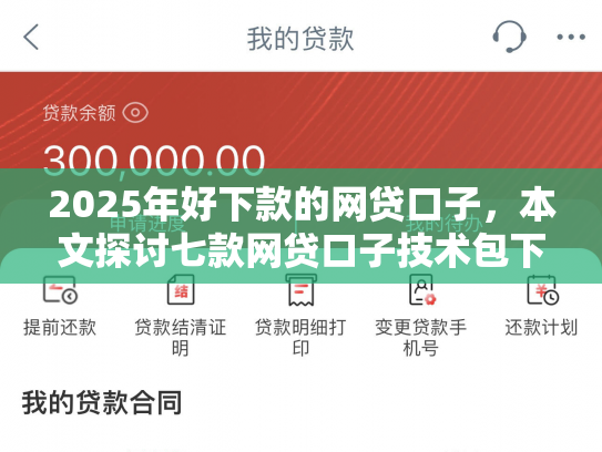 2025年好下款的网贷口子，本文探讨七款网贷口子技术包下款