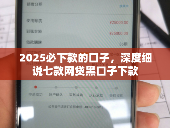 2025必下款的口子，深度细说七款网贷黑口子下款