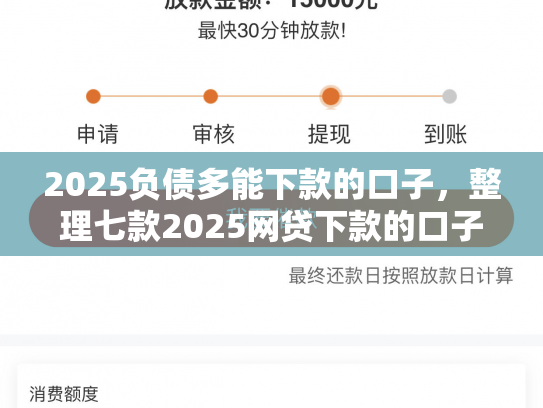 2025负债多能下款的口子，整理七款2025网贷下款的口子