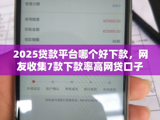2025贷款平台哪个好下款，网友收集7款下款率高网贷口子