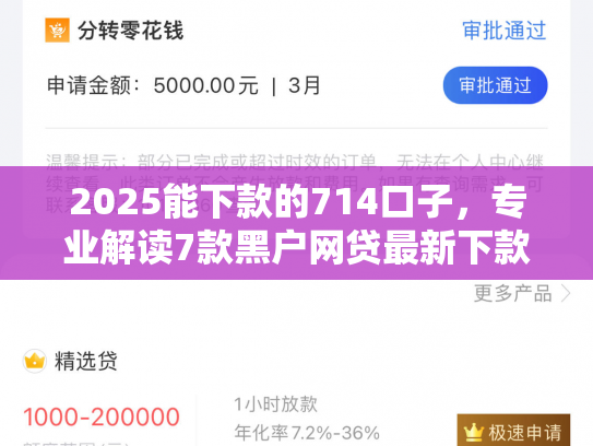2025能下款的714口子，专业解读7款黑户网贷最新下款口子