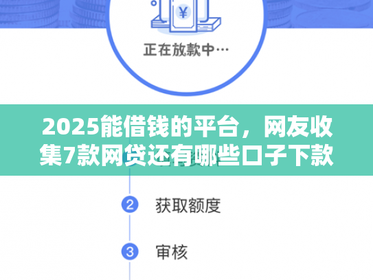 2025能借钱的平台，网友收集7款网贷还有哪些口子下款