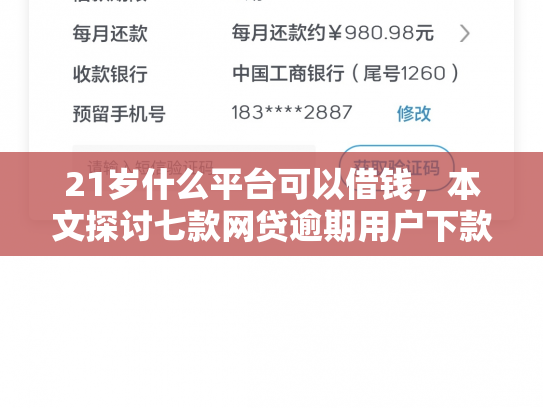 21岁什么平台可以借钱，本文探讨七款网贷逾期用户下款口子