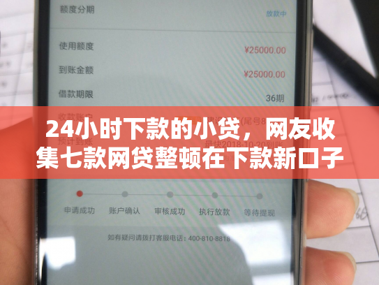 24小时下款的小贷，网友收集七款网贷整顿在下款新口子