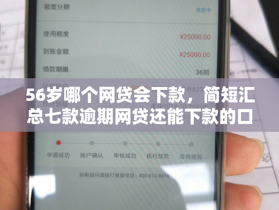 56岁哪个网贷会下款，简短汇总七款逾期网贷还能下款的口子