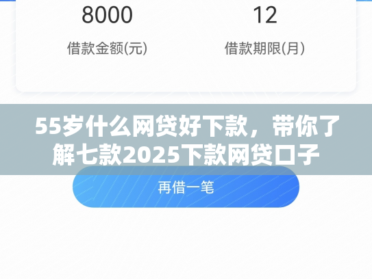 55岁什么网贷好下款，带你了解七款2025下款网贷口子