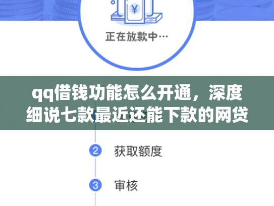 qq借钱功能怎么开通，深度细说七款最近还能下款的网贷口子