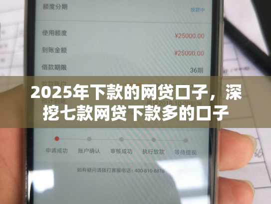 2025年下款的网贷口子，深挖七款网贷下款多的口子