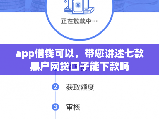 app借钱可以，带您讲述七款黑户网贷口子能下款吗