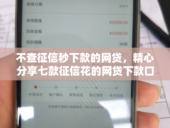 不查征信秒下款的网贷，精心分享七款征信花的网贷下款口子