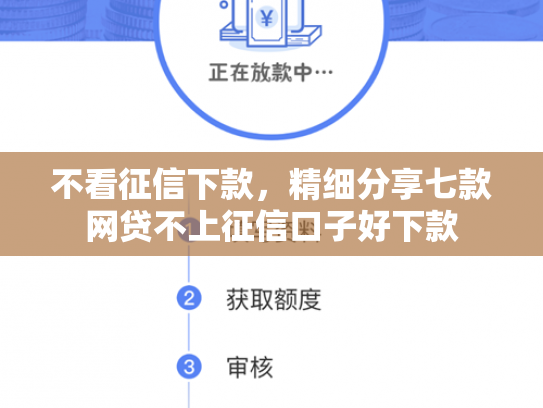不看征信下款，精细分享七款网贷不上征信口子好下款