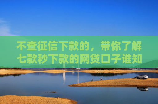 不查征信下款的，带你了解七款秒下款的网贷口子谁知道