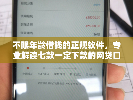 不限年龄借钱的正规软件，专业解读七款一定下款的网贷口子苹果