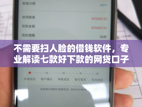 不需要扫人脸的借钱软件，专业解读七款好下款的网贷口子排行榜