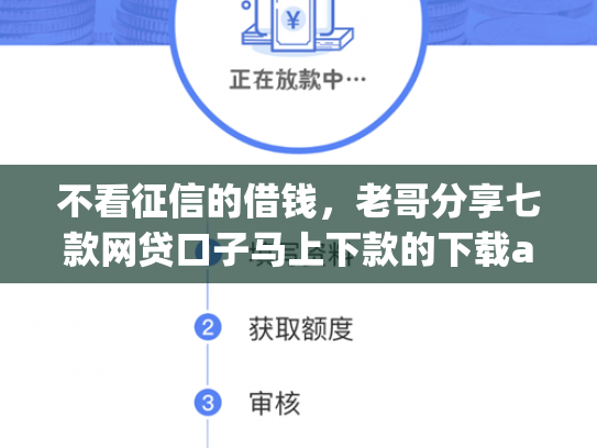 不看征信的借钱，老哥分享七款网贷口子马上下款的下载app