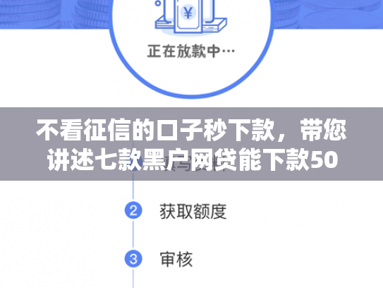 不看征信的口子秒下款，带您讲述七款黑户网贷能下款50口子