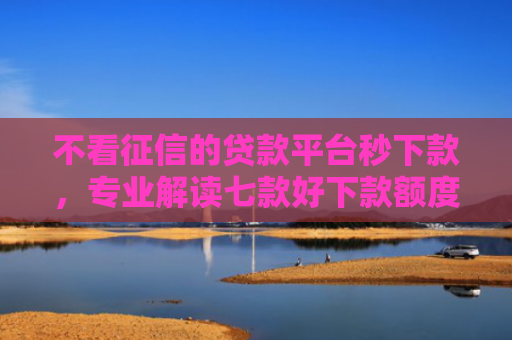 不看征信的贷款平台秒下款，专业解读七款好下款额度大的网贷口子