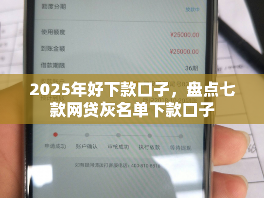 2025年好下款口子，盘点七款网贷灰名单下款口子