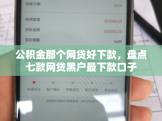 公积金那个网贷好下款，盘点七款网贷黑户最下款口子