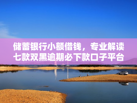 储蓄银行小额借钱，专业解读七款双黑逾期必下款口子平台