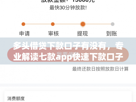 多头借贷下款口子有没有，专业解读七款app快速下款口子