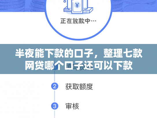 半夜能下款的口子，整理七款网贷哪个口子还可以下款