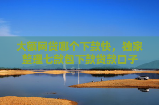 大额网贷哪个下款快，独家整理七款包下款贷款口子