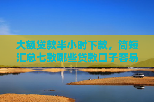 大额贷款半小时下款，简短汇总七款哪些贷款口子容易下款