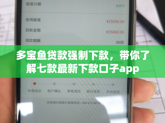 多宝鱼贷款强制下款，带你了解七款最新下款口子app