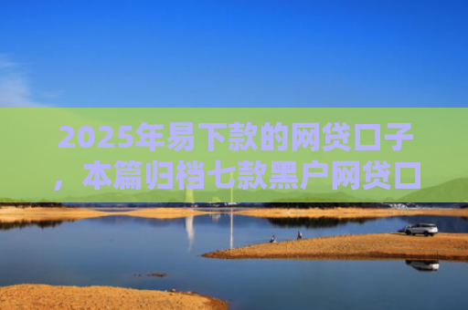 2025年易下款的网贷口子，本篇归档七款黑户网贷口子包下款