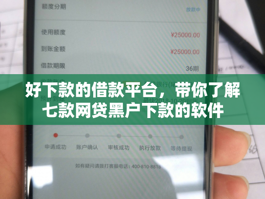 好下款的借款平台，带你了解七款网贷黑户下款的软件