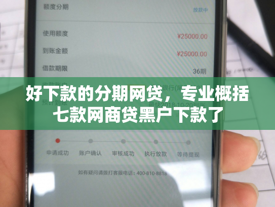 好下款的分期网贷，专业概括七款网商贷黑户下款了