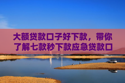 大额贷款口子好下款，带你了解七款秒下款应急贷款口子