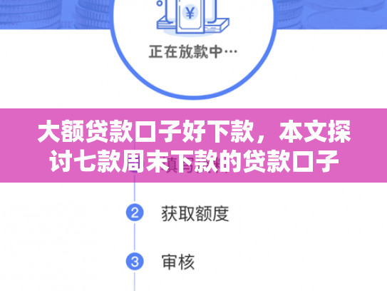 大额贷款口子好下款，本文探讨七款周末下款的贷款口子