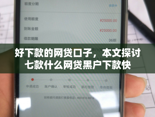 好下款的网贷口子，本文探讨七款什么网贷黑户下款快