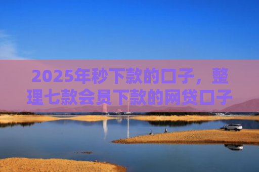 2025年秒下款的口子，整理七款会员下款的网贷口子