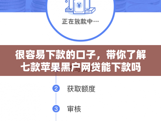 很容易下款的口子，带你了解七款苹果黑户网贷能下款吗