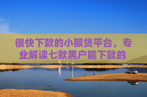 很快下款的小额贷平台，专业解读七款黑户能下款的 网贷口子