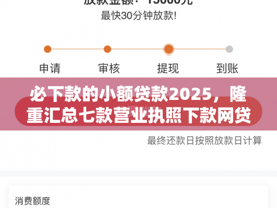 必下款的小额贷款2025，隆重汇总七款营业执照下款网贷口子