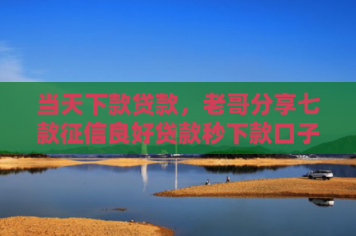 当天下款贷款，老哥分享七款征信良好贷款秒下款口子