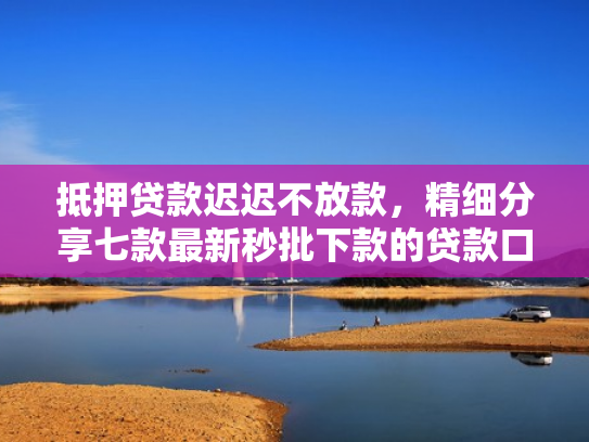 抵押贷款迟迟不放款，精细分享七款最新秒批下款的贷款口子